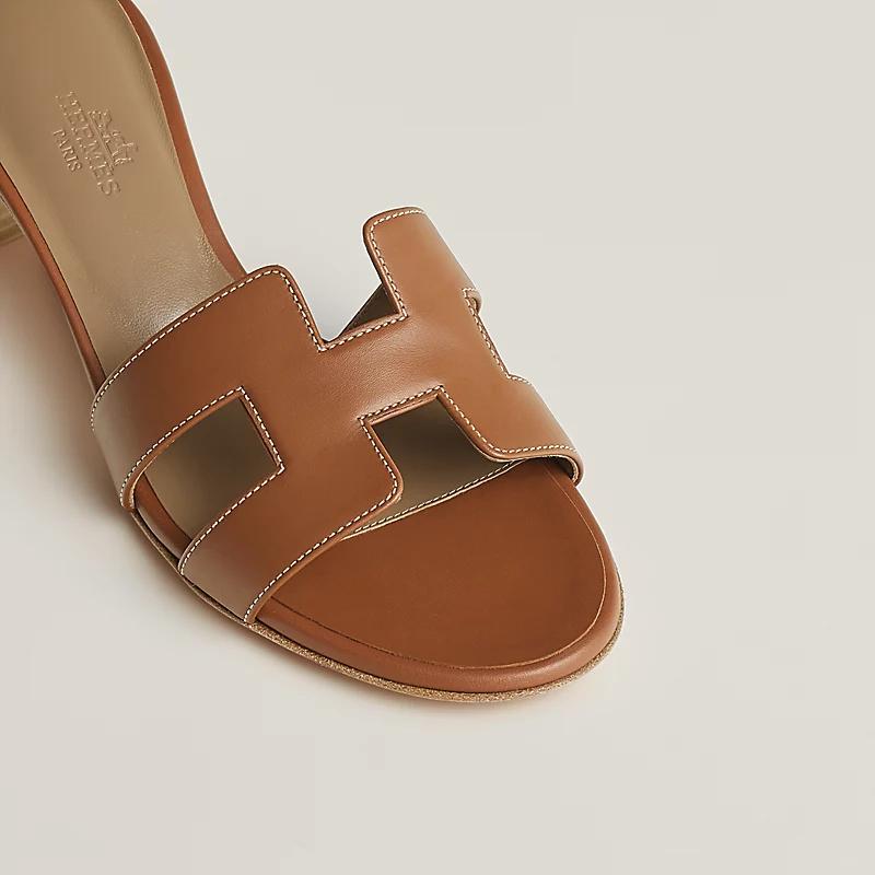 Giày Hermes Oasis Sandal Nữ Nâu